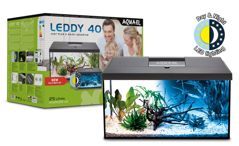 SET ACUARIO LEDDY 40 D&N 2.0 BLACK