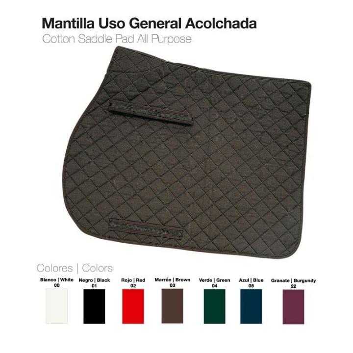 MANTILLA USO GENERAL ACOLCHADA NEGRO