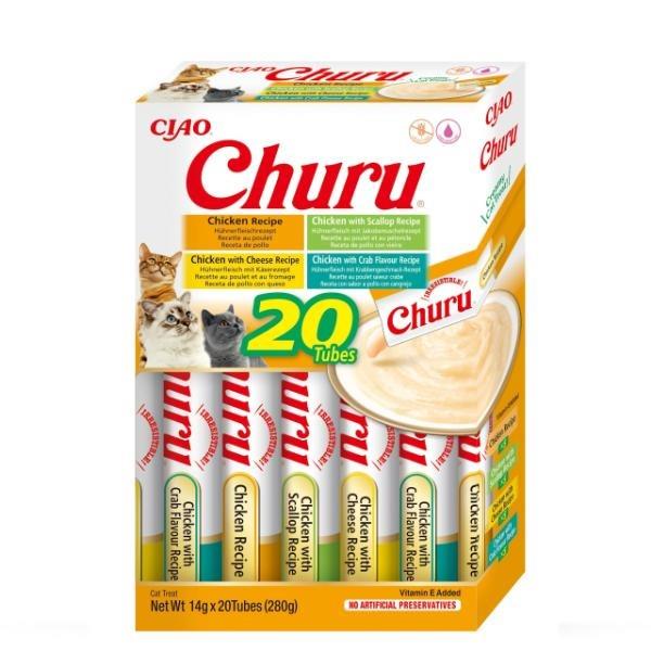 CHURU CAT RECETA VARIEDADES DE POLLO PACK 20X14GR