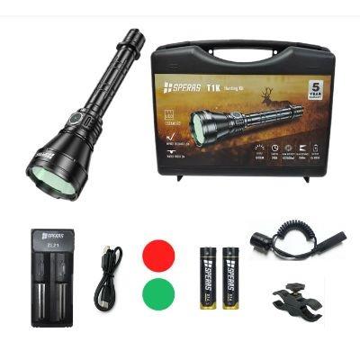 LINTERNA KIT DE CAZA SPERAS T1K 1200 LUMENES