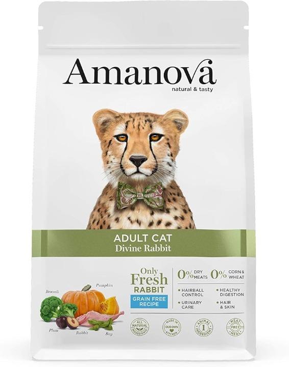 PIENSO GATO AMANOVA ADULT CAT GRAIN FREE DIVINE RABBIT 6KG