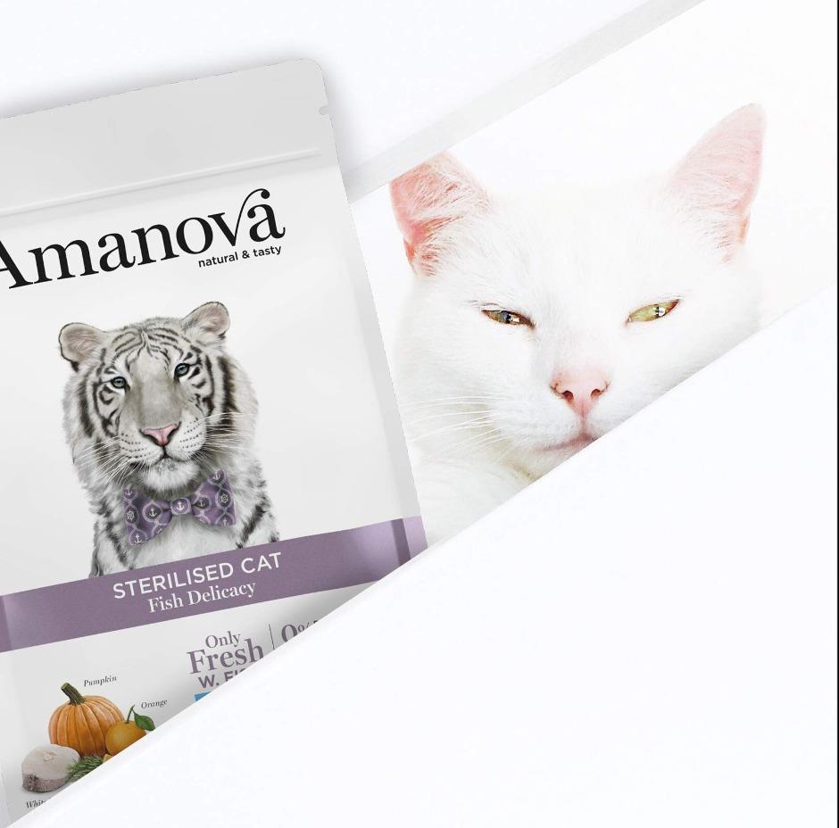 PIENSO GATO AMANOVA CAT STERILIZED GRAIN FREE WHITE FISH 1.5KG