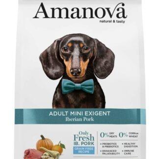 PIENSO PERRO AMANOVA DOG MINI EXIGENT GRAIN FREE IBERIAN PORK 7KG