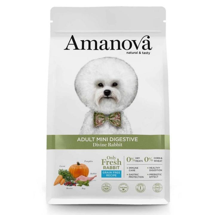 PIENSO PERRO AMANOVA DOG MINI DIGESTIVE GRAIN FREE RABBIT 2KG