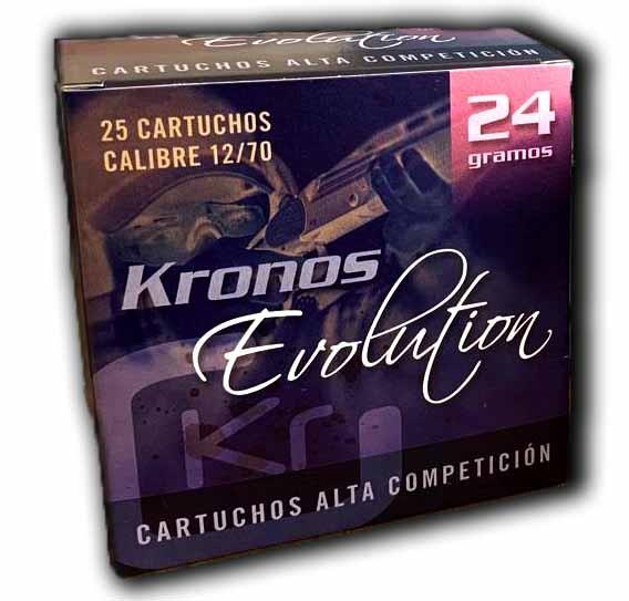 CARTUCHO KRONOS EVOLUTION 24GR PLOMO 7.5 CAL.12/70