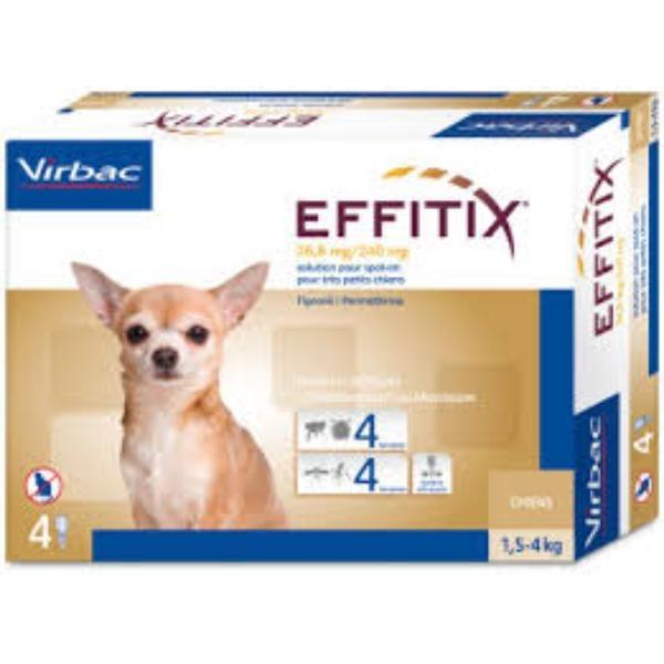 EFFITIX 26,8MG/240MG PERROS DE 1.5 A 4 KG. PIPETA