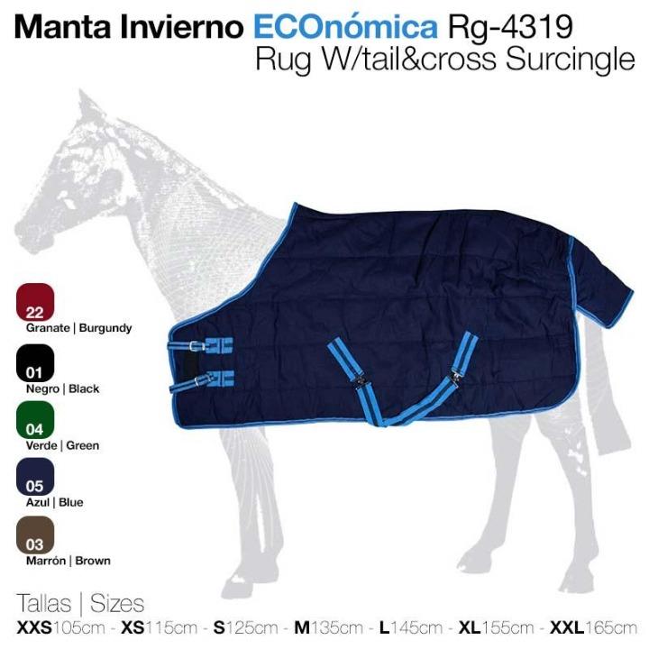 MANTA INVIERNO ECO.RG-4319 AZUL T-M 135CM